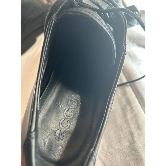 Ecco MELBOURNE Men’s Black Leather Lace-Up Oxford /Formal Shoes, US 13 main image 5